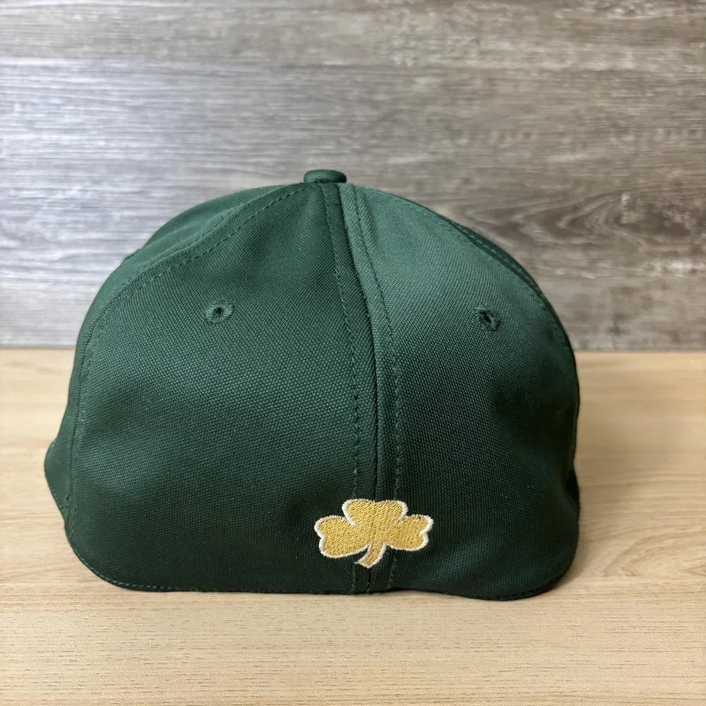 Notre Dame Fighting Irish Hat‎ Cap Fitted Medium Green Baseball The Game
